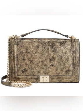 I.N.C. International Concepts Ajae Flap Metallic Shoulder Bag,